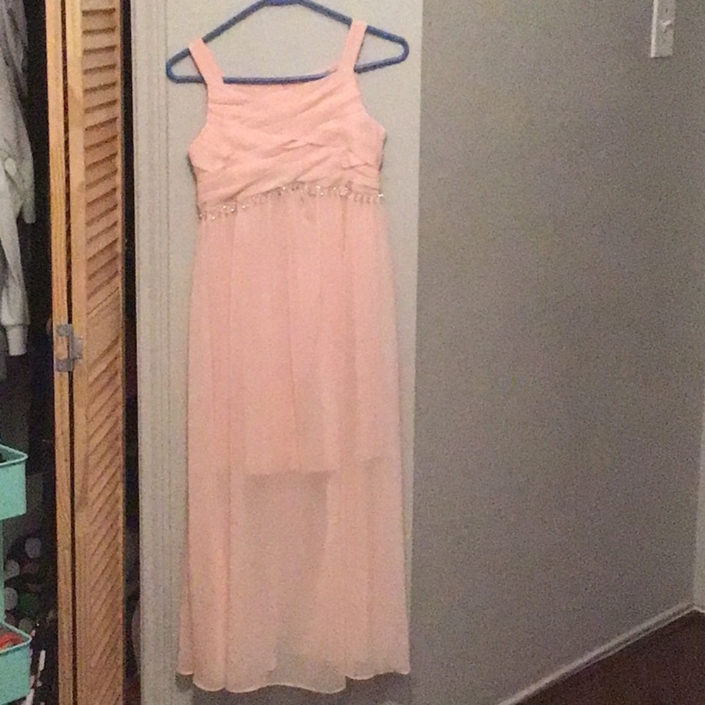 Long pink dress